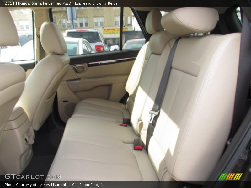 Espresso Brown / Beige 2011 Hyundai Santa Fe Limited AWD
