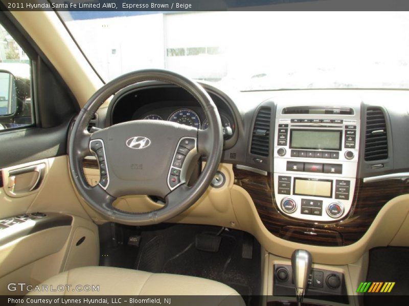 Espresso Brown / Beige 2011 Hyundai Santa Fe Limited AWD