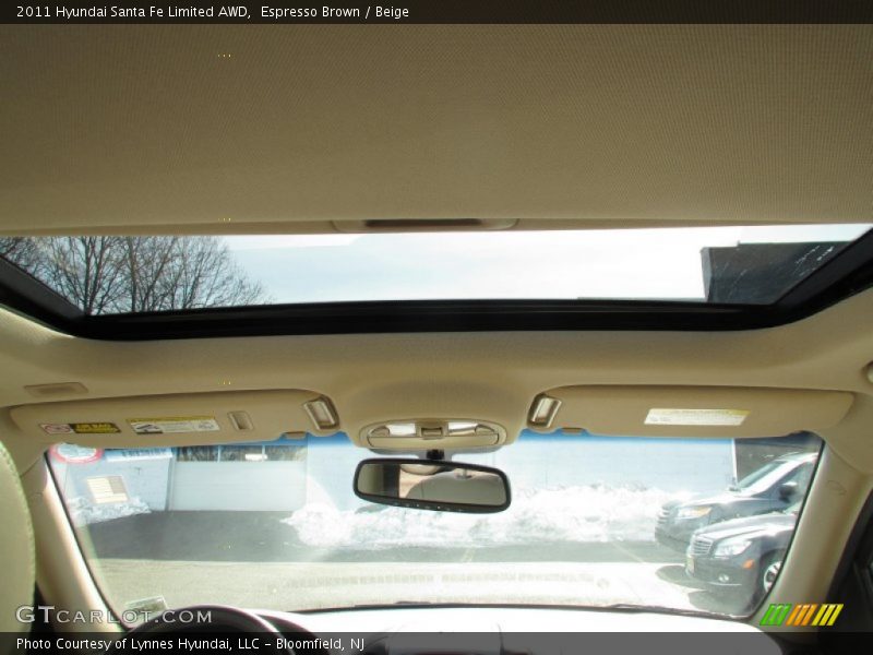 Espresso Brown / Beige 2011 Hyundai Santa Fe Limited AWD
