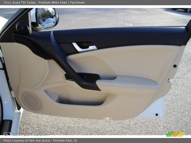 Premium White Pearl / Parchment 2011 Acura TSX Sedan
