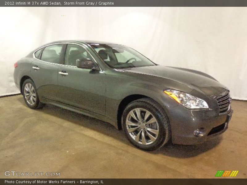 Storm Front Gray / Graphite 2012 Infiniti M 37x AWD Sedan