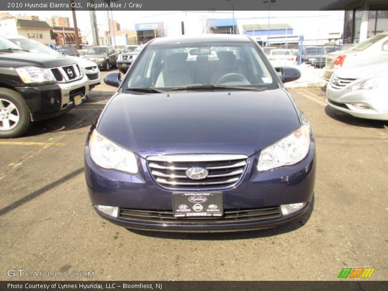 Regatta Blue / Gray 2010 Hyundai Elantra GLS