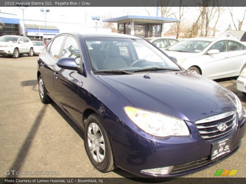 Regatta Blue / Gray 2010 Hyundai Elantra GLS