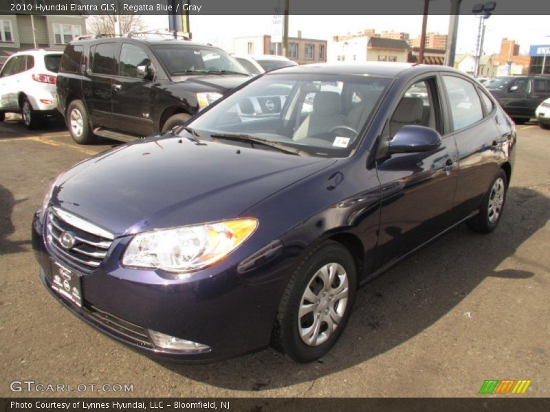 Regatta Blue / Gray 2010 Hyundai Elantra GLS