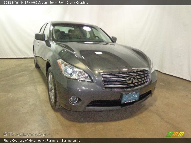Storm Front Gray / Graphite 2012 Infiniti M 37x AWD Sedan