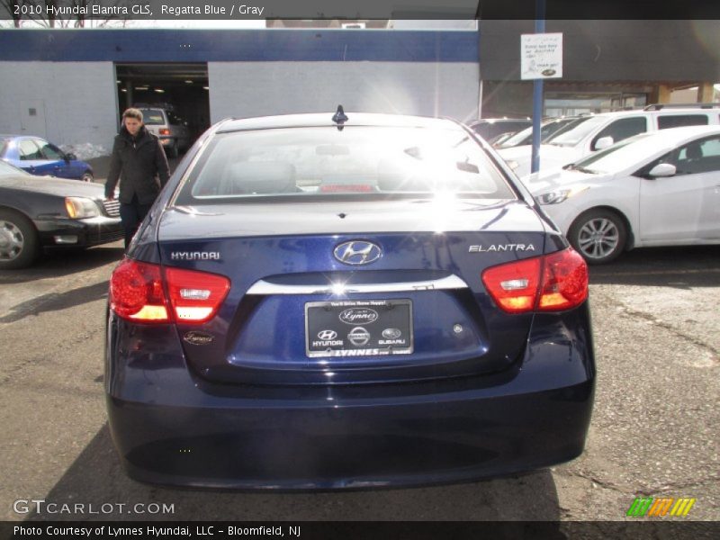 Regatta Blue / Gray 2010 Hyundai Elantra GLS