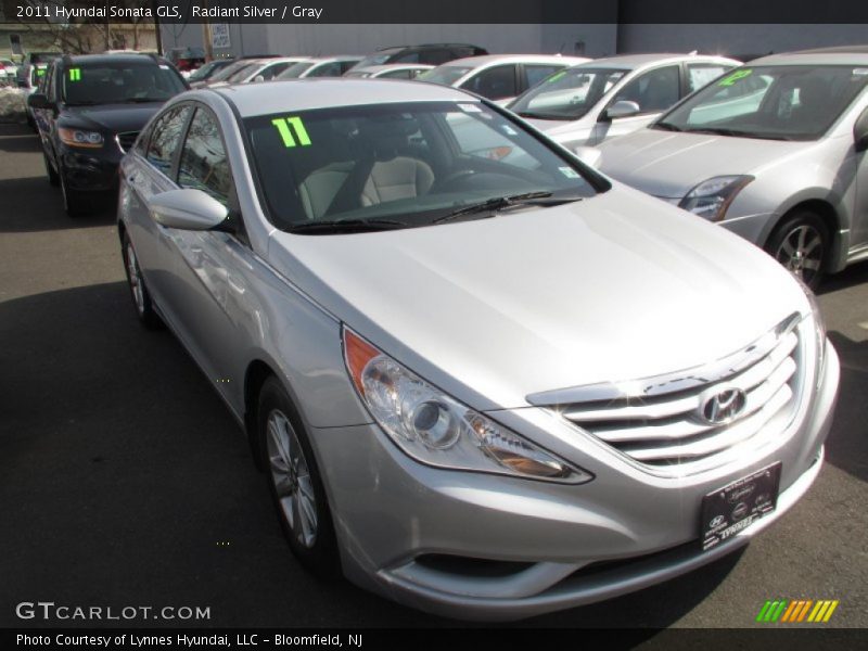 Radiant Silver / Gray 2011 Hyundai Sonata GLS