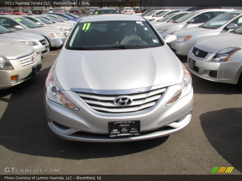 Radiant Silver / Gray 2011 Hyundai Sonata GLS
