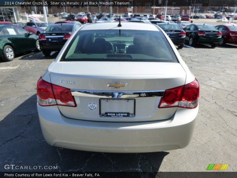 Silver Ice Metallic / Jet Black/Medium Titanium 2014 Chevrolet Cruze LS