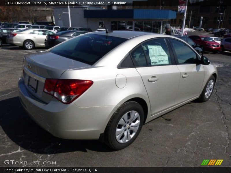 Silver Ice Metallic / Jet Black/Medium Titanium 2014 Chevrolet Cruze LS