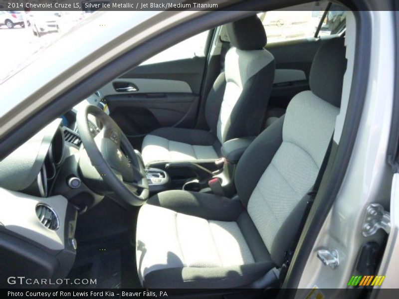Silver Ice Metallic / Jet Black/Medium Titanium 2014 Chevrolet Cruze LS