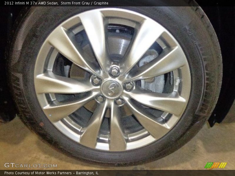 Storm Front Gray / Graphite 2012 Infiniti M 37x AWD Sedan
