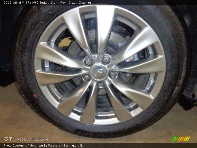 Storm Front Gray / Graphite 2012 Infiniti M 37x AWD Sedan