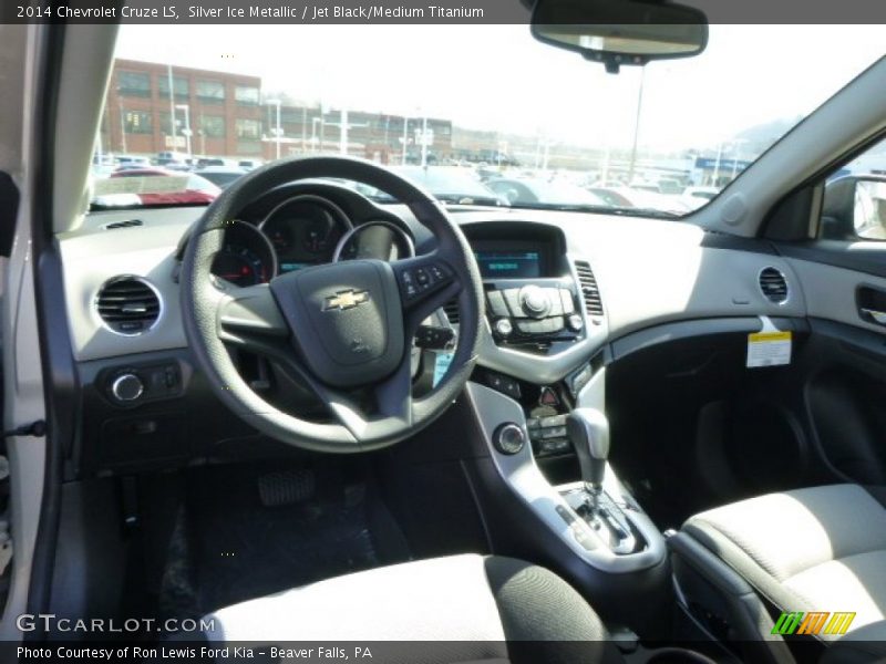 Silver Ice Metallic / Jet Black/Medium Titanium 2014 Chevrolet Cruze LS