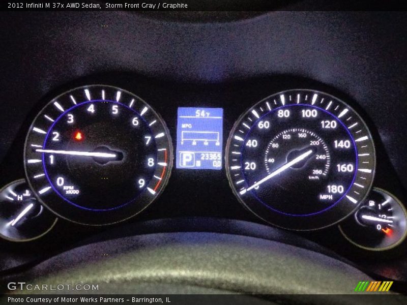 Storm Front Gray / Graphite 2012 Infiniti M 37x AWD Sedan