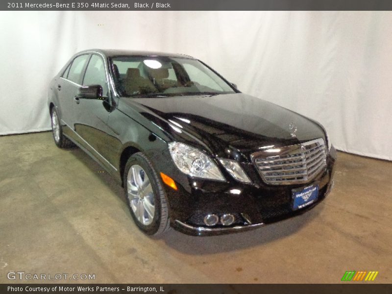 Black / Black 2011 Mercedes-Benz E 350 4Matic Sedan