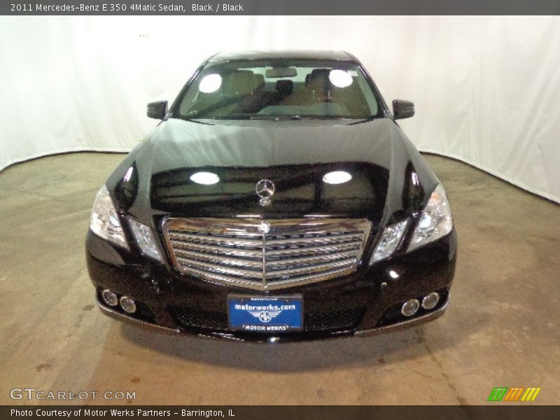 Black / Black 2011 Mercedes-Benz E 350 4Matic Sedan