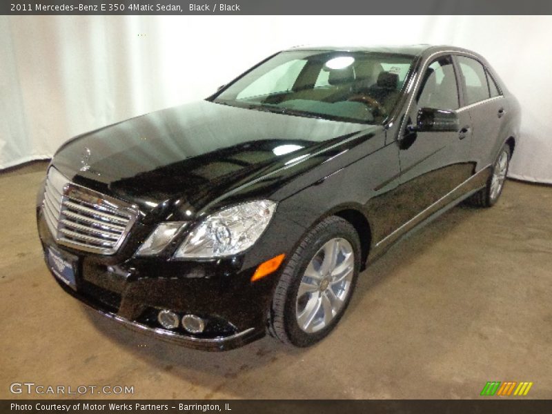 Black / Black 2011 Mercedes-Benz E 350 4Matic Sedan