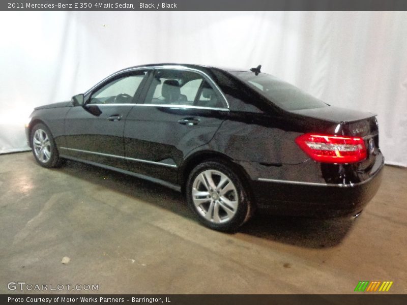 Black / Black 2011 Mercedes-Benz E 350 4Matic Sedan