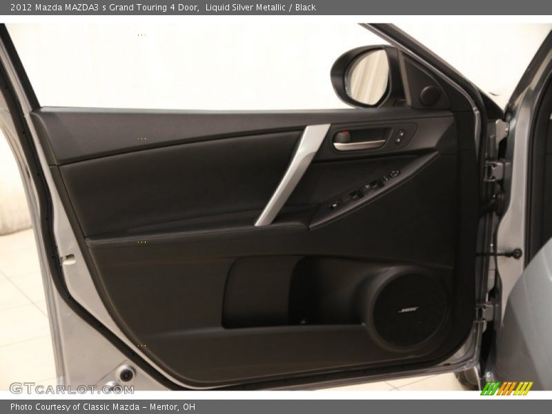 Liquid Silver Metallic / Black 2012 Mazda MAZDA3 s Grand Touring 4 Door