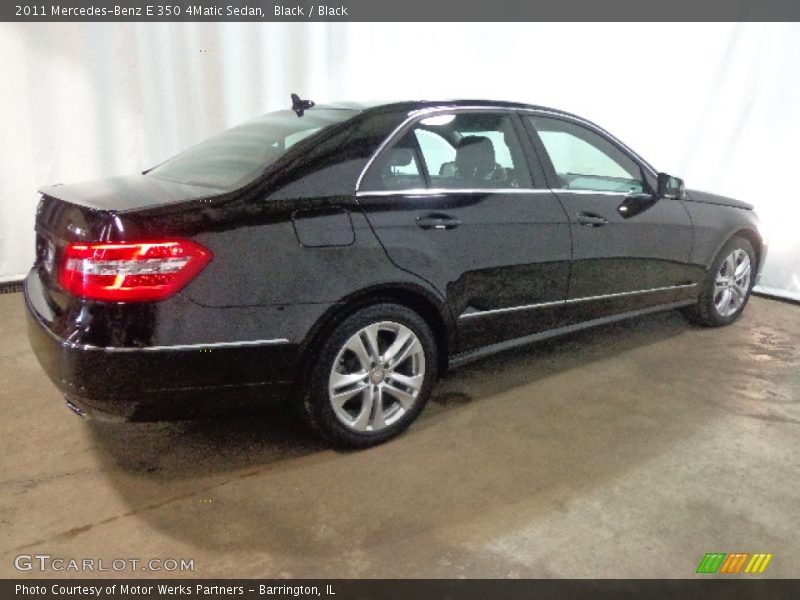 Black / Black 2011 Mercedes-Benz E 350 4Matic Sedan