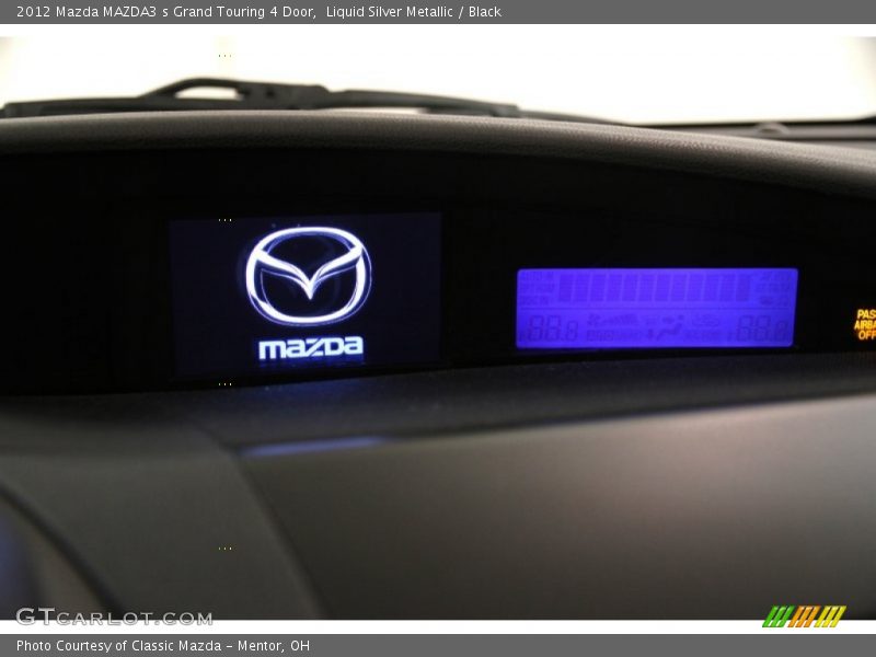 Liquid Silver Metallic / Black 2012 Mazda MAZDA3 s Grand Touring 4 Door