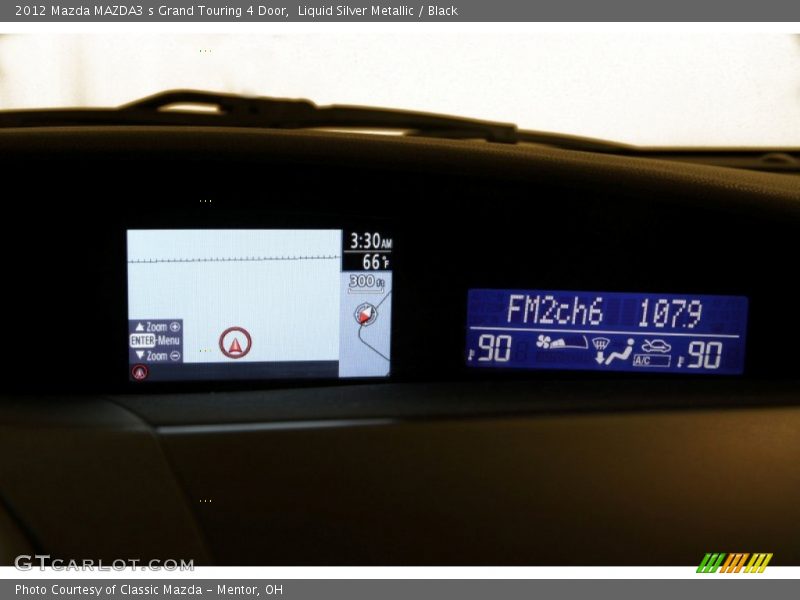 Liquid Silver Metallic / Black 2012 Mazda MAZDA3 s Grand Touring 4 Door