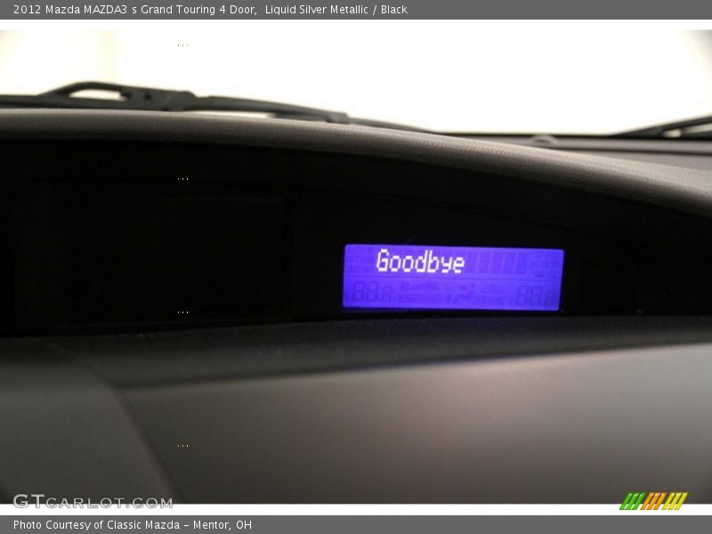Liquid Silver Metallic / Black 2012 Mazda MAZDA3 s Grand Touring 4 Door