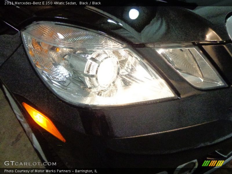 Black / Black 2011 Mercedes-Benz E 350 4Matic Sedan