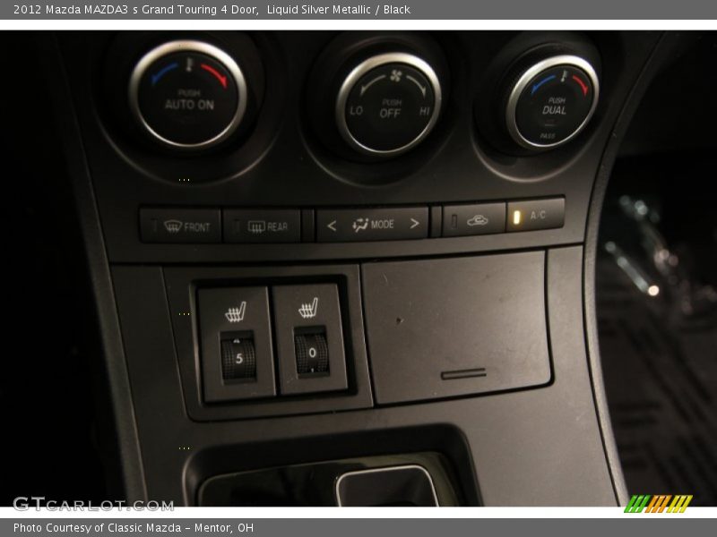 Liquid Silver Metallic / Black 2012 Mazda MAZDA3 s Grand Touring 4 Door