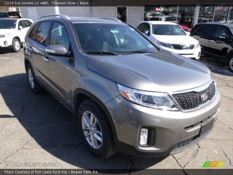 Titanium Silver / Black 2014 Kia Sorento LX AWD