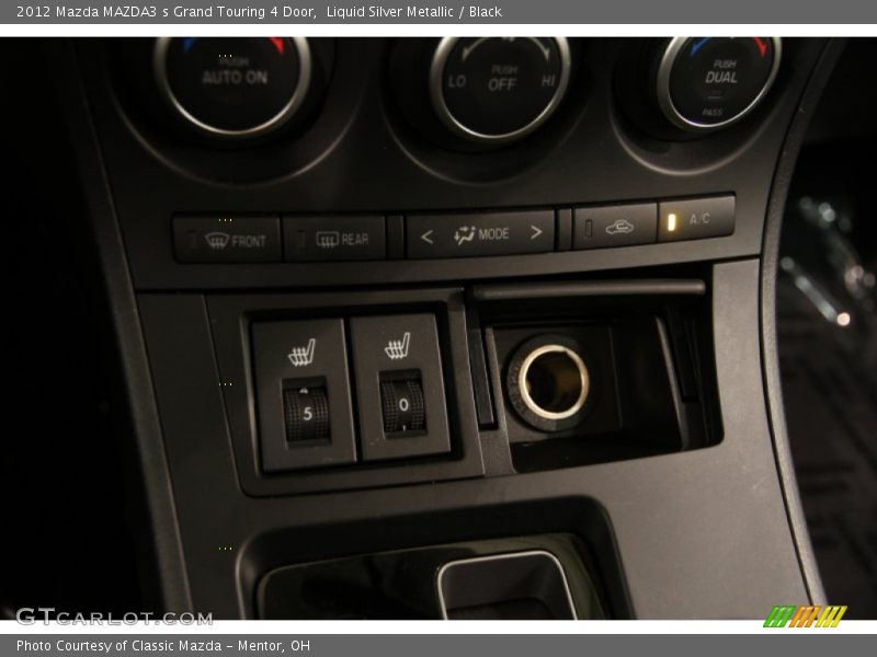 Liquid Silver Metallic / Black 2012 Mazda MAZDA3 s Grand Touring 4 Door