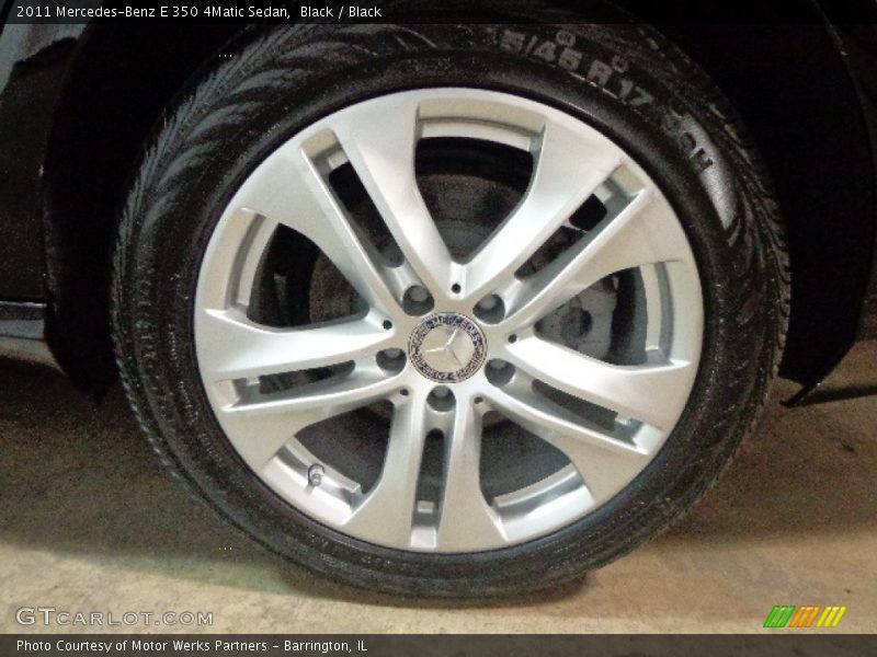 Black / Black 2011 Mercedes-Benz E 350 4Matic Sedan