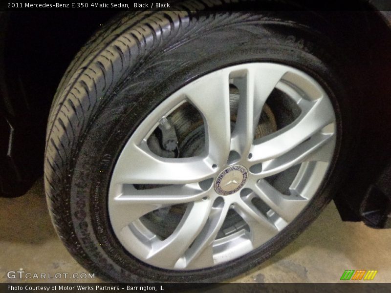 Black / Black 2011 Mercedes-Benz E 350 4Matic Sedan