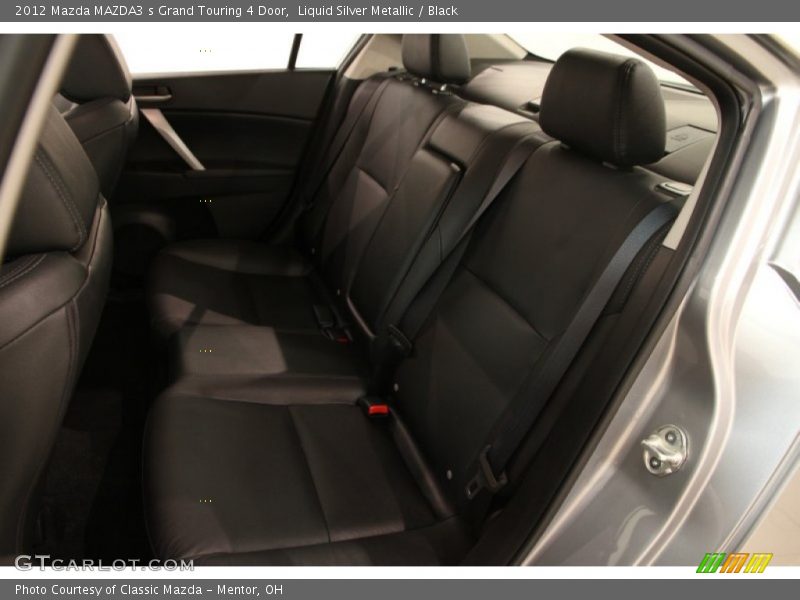 Liquid Silver Metallic / Black 2012 Mazda MAZDA3 s Grand Touring 4 Door