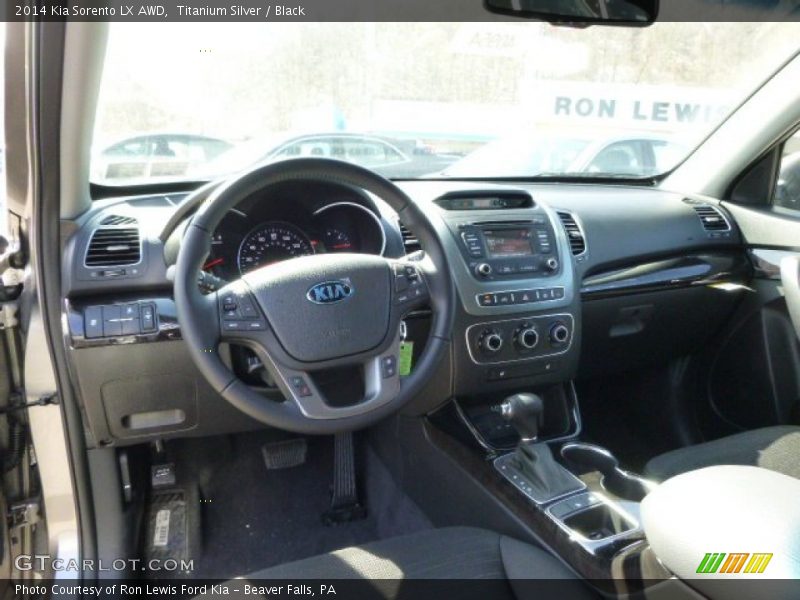 Titanium Silver / Black 2014 Kia Sorento LX AWD