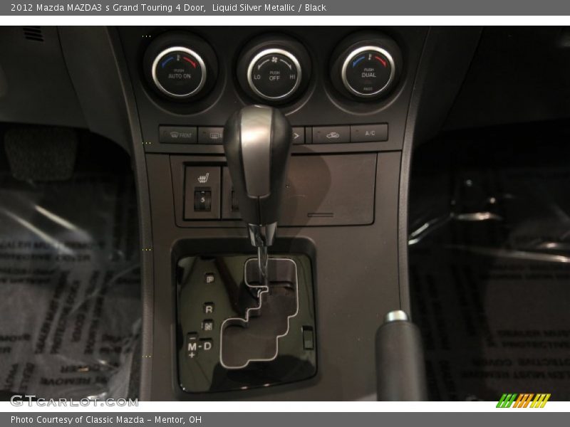 Liquid Silver Metallic / Black 2012 Mazda MAZDA3 s Grand Touring 4 Door