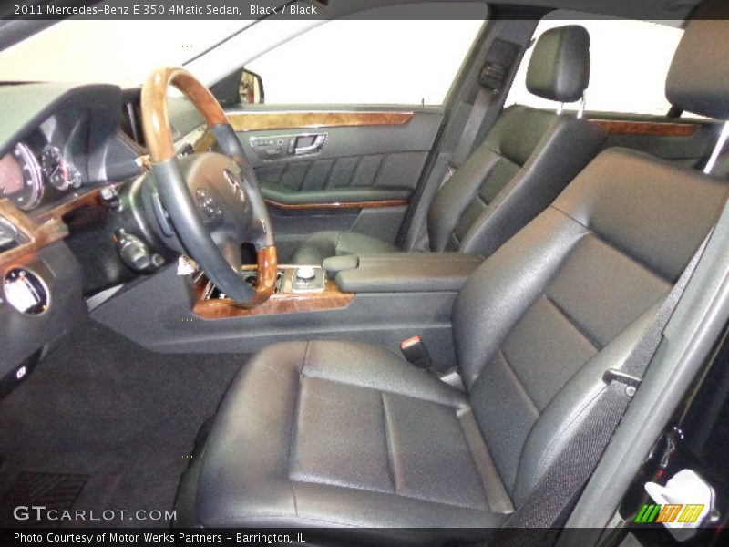 Black / Black 2011 Mercedes-Benz E 350 4Matic Sedan