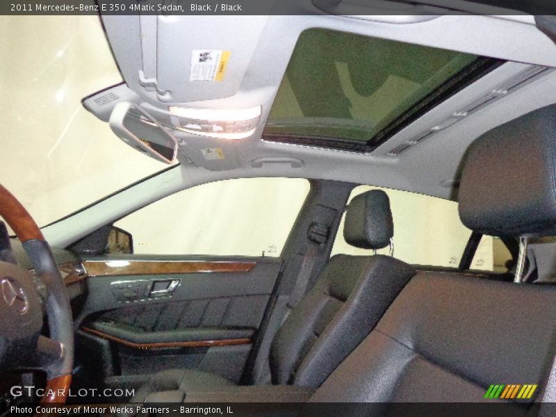 Black / Black 2011 Mercedes-Benz E 350 4Matic Sedan