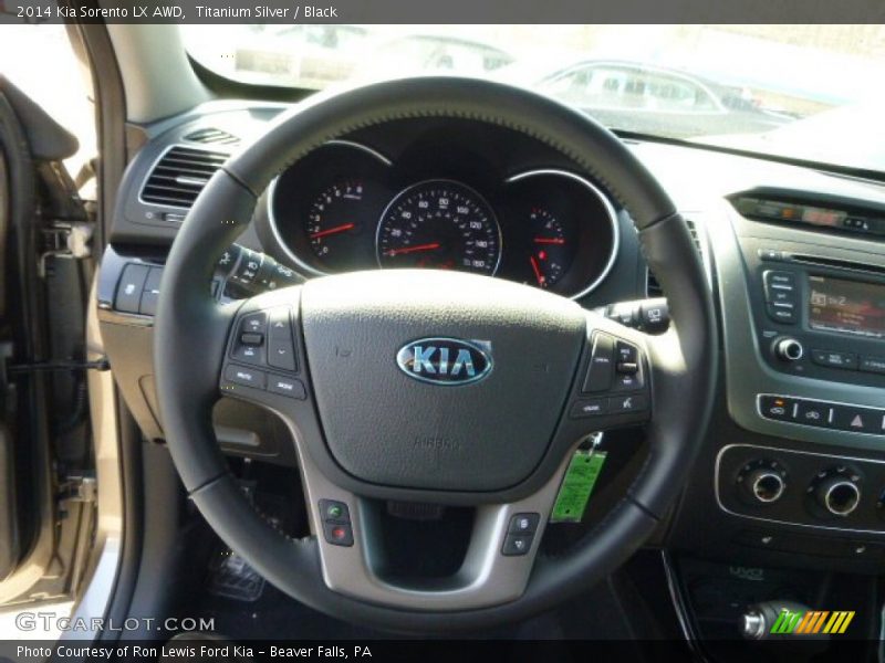 Titanium Silver / Black 2014 Kia Sorento LX AWD