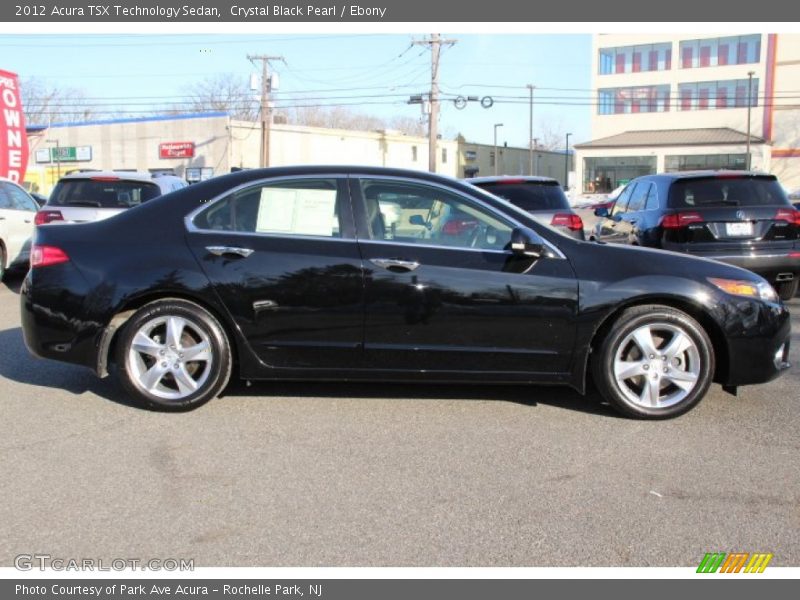 Crystal Black Pearl / Ebony 2012 Acura TSX Technology Sedan