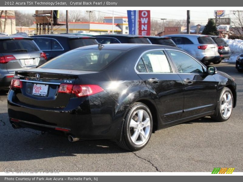 Crystal Black Pearl / Ebony 2012 Acura TSX Technology Sedan