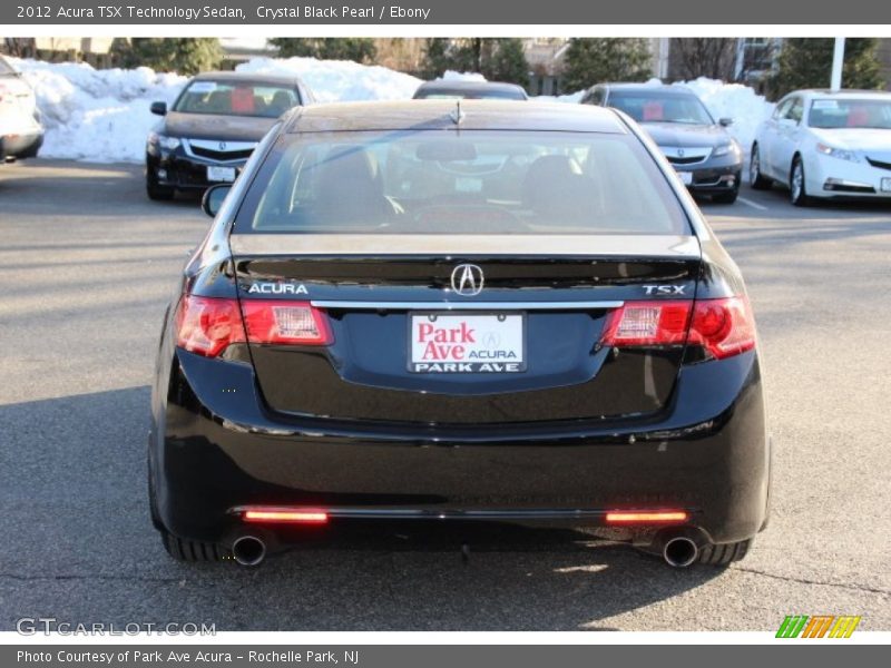 Crystal Black Pearl / Ebony 2012 Acura TSX Technology Sedan