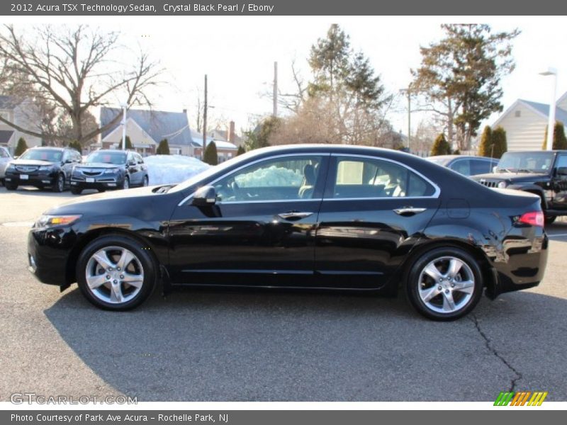 Crystal Black Pearl / Ebony 2012 Acura TSX Technology Sedan