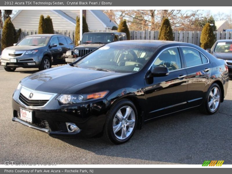Crystal Black Pearl / Ebony 2012 Acura TSX Technology Sedan