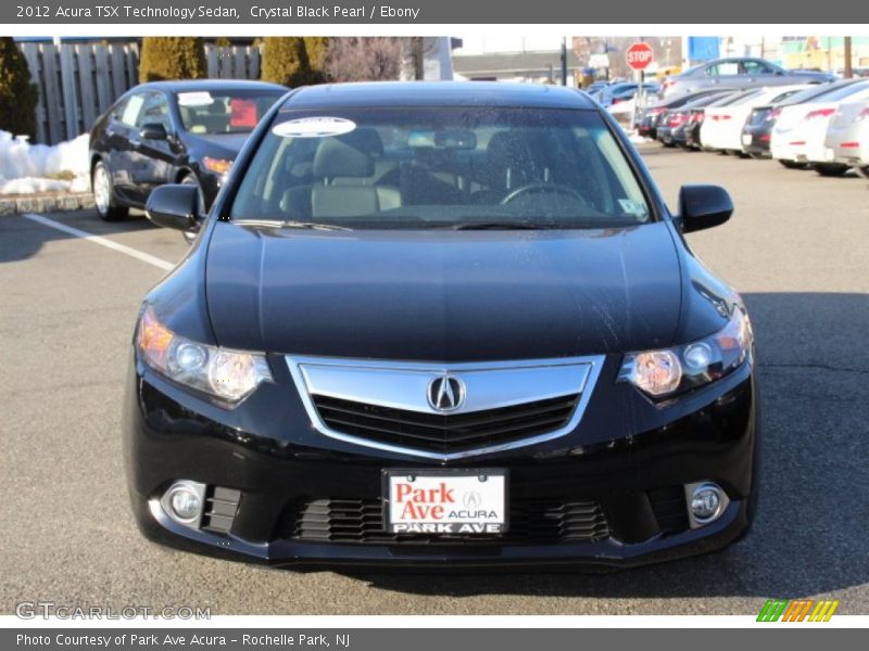 Crystal Black Pearl / Ebony 2012 Acura TSX Technology Sedan
