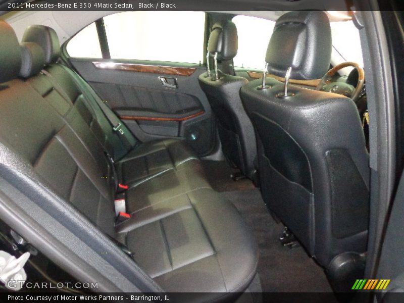 Black / Black 2011 Mercedes-Benz E 350 4Matic Sedan