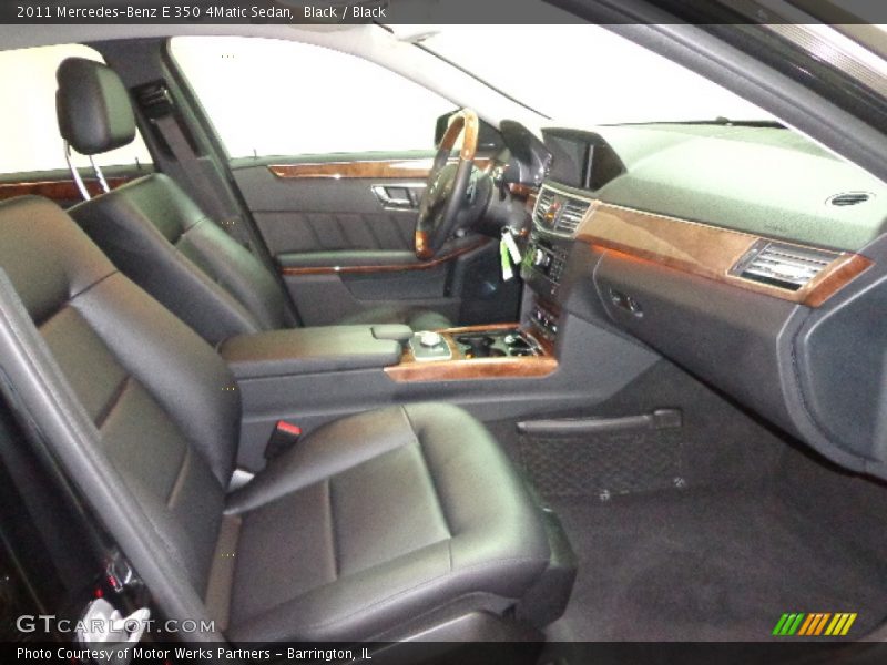Black / Black 2011 Mercedes-Benz E 350 4Matic Sedan