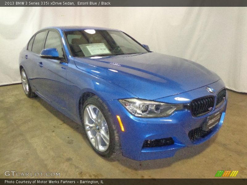 Estoril Blue / Black 2013 BMW 3 Series 335i xDrive Sedan