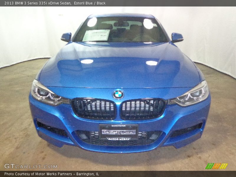 Estoril Blue / Black 2013 BMW 3 Series 335i xDrive Sedan